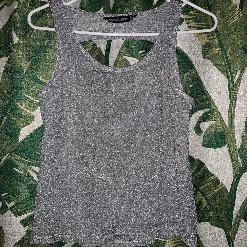 Silver/sparkly Tank